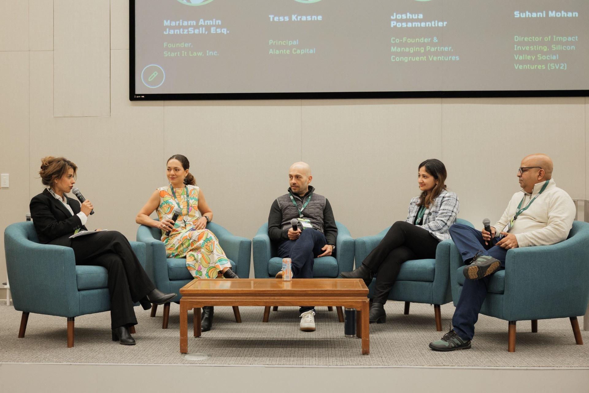Capital Day investor panel — Mariam Amin JantzSell moderating Tess Krasne, Joshua Posamentier, Suhani Mohan and panelist