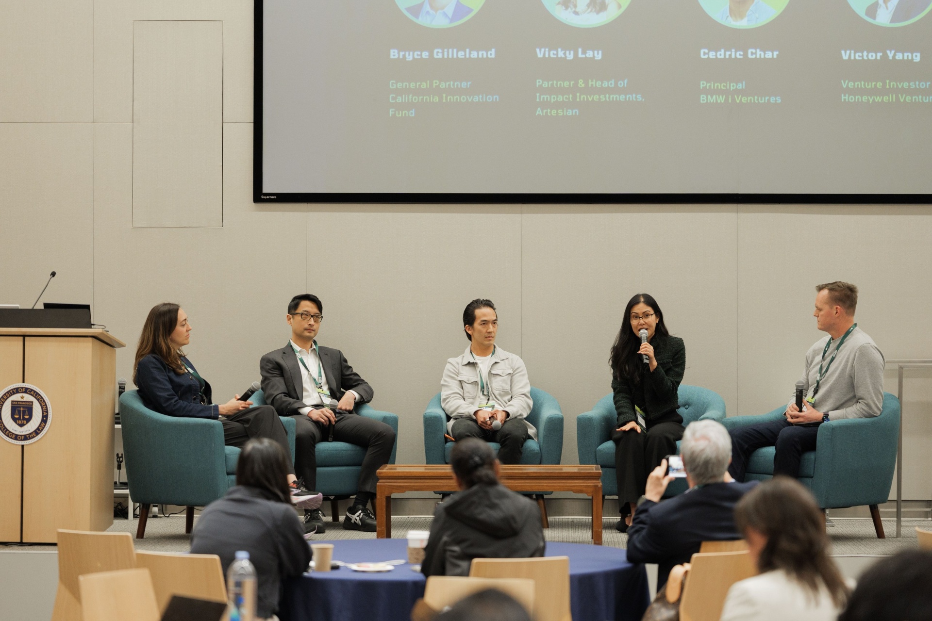 Vicky Lay, Partner & Head of Impact Investments at Artesian, speaking on the Capital Day VC panel at UC Law SF