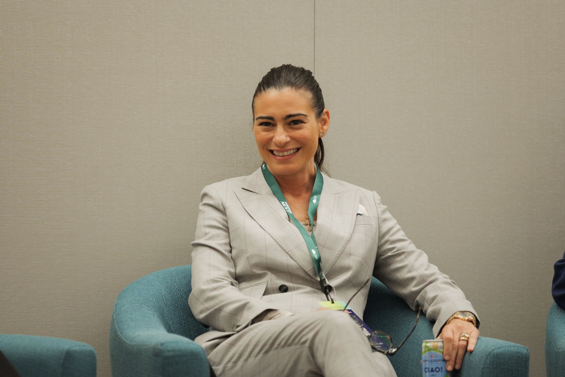 Portrait of Dr. Tobi Ann Petrocelli of Arup smiling on Capital Day Panel 5 'From Growth to Bankability' at UC Law SF