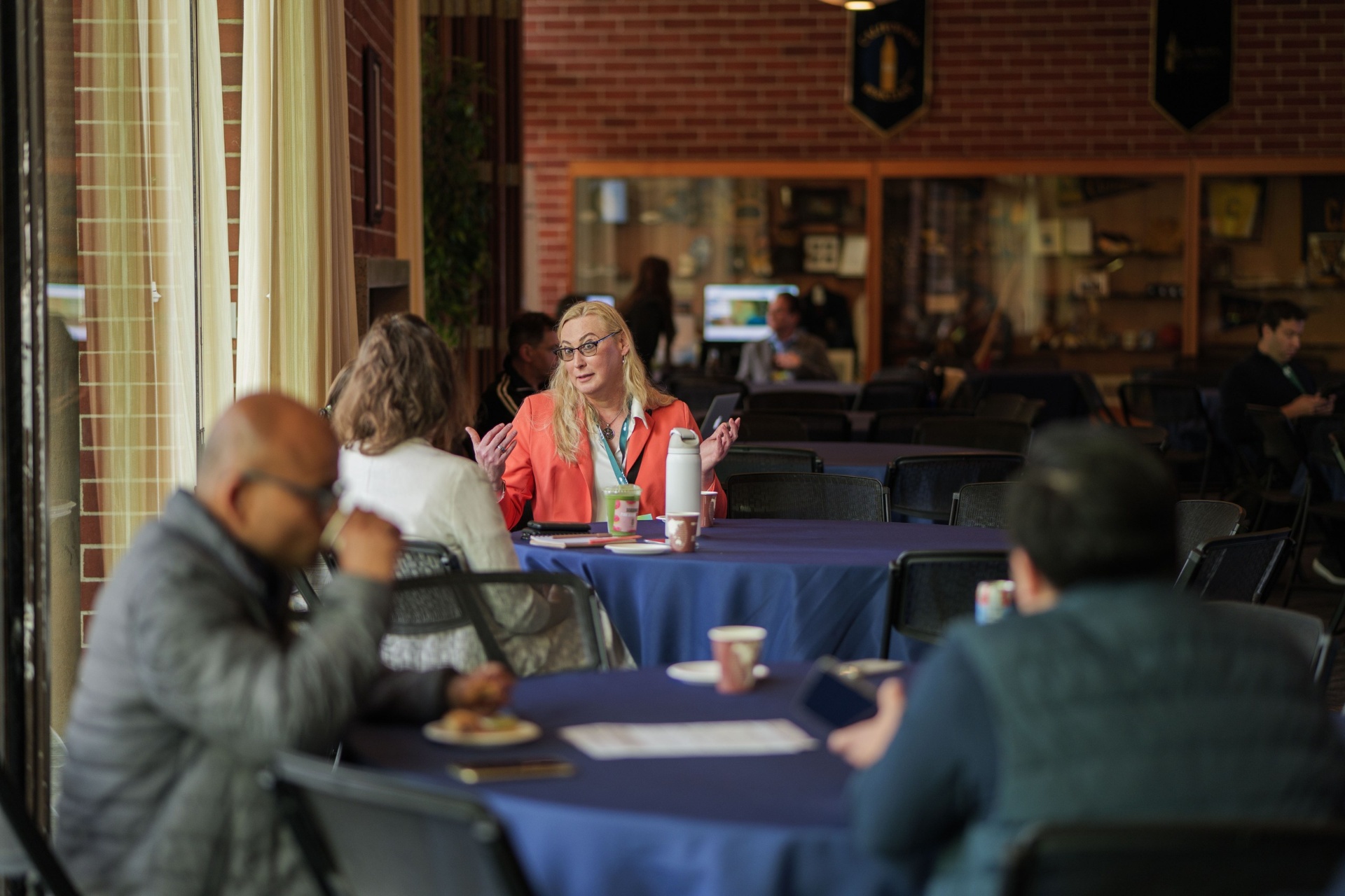 Curated networking conversation over coffee