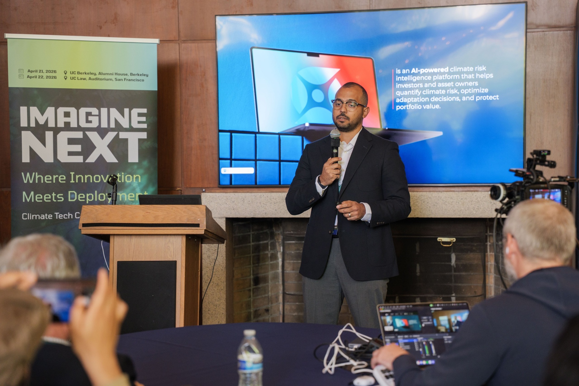 Resiliocs Intelligence presenting AI-powered climate risk platform