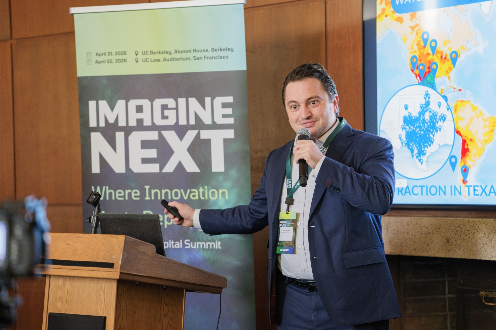 Well Water Finders founder presenting groundwater intelligence platform