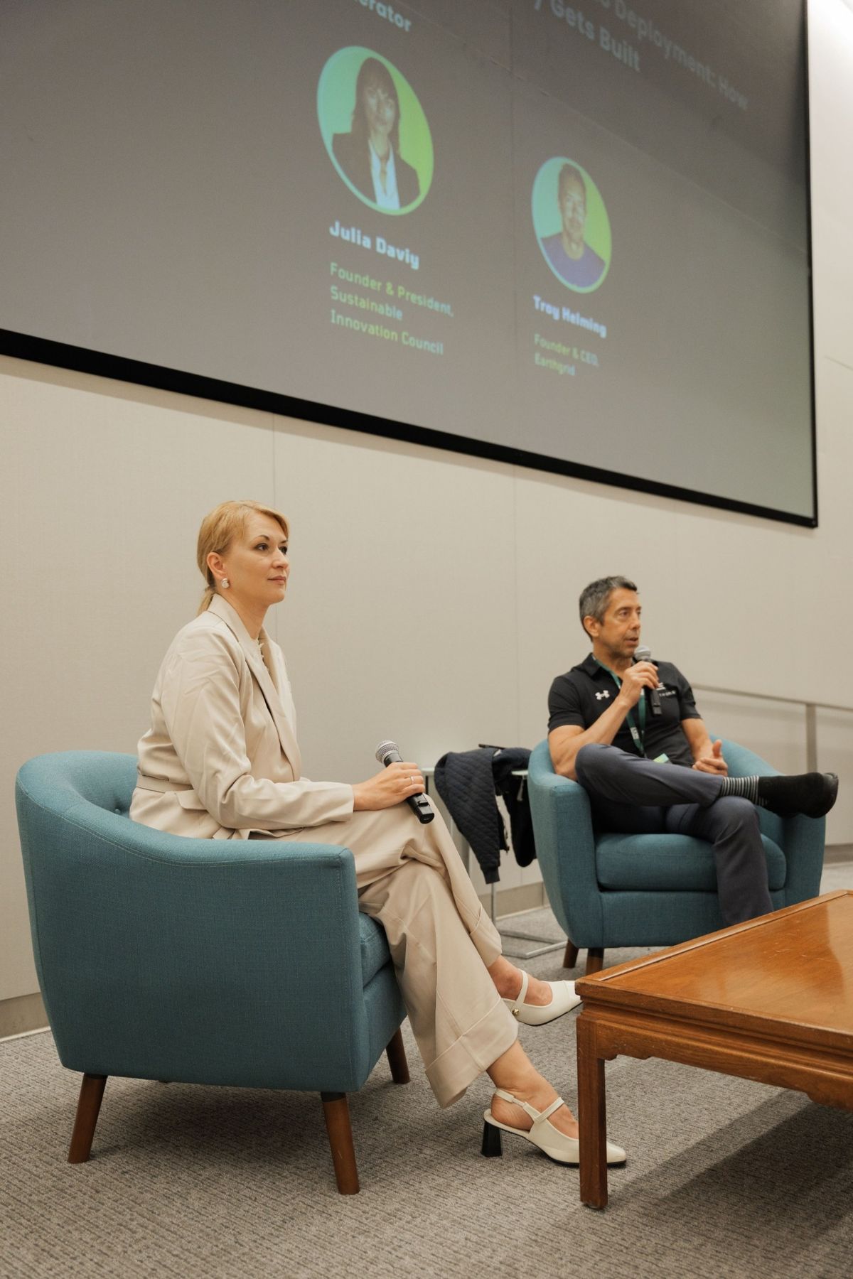 Julia Daviy in a fireside conversation at the 2026 Summit